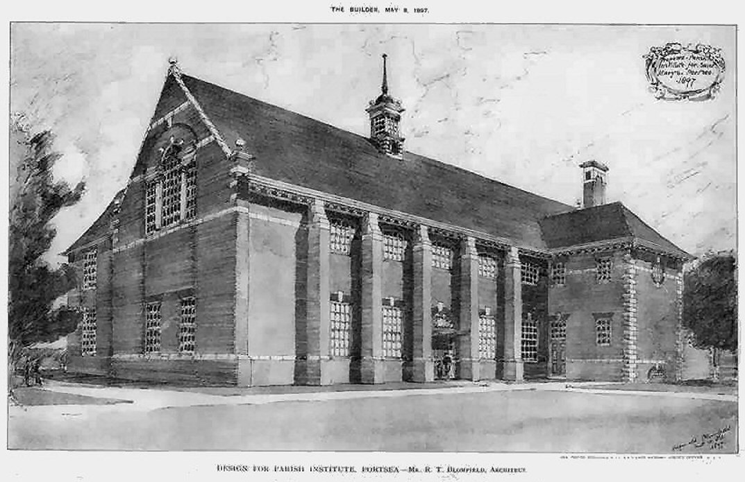 1897 Design For Parish Institute In Portsea Mr Rt Blomfield Architectxx
